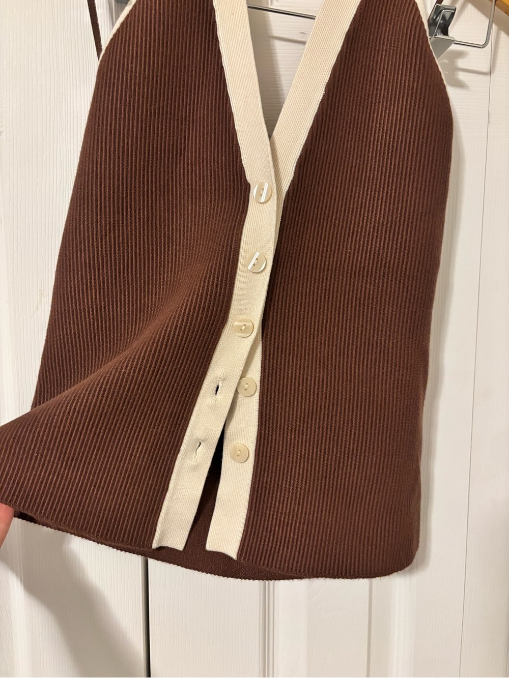NWT A&F Ribbed Halter Neck Top - Picture 8 of 12